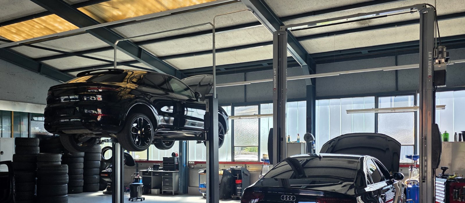 Innenansicht der Werkstatt